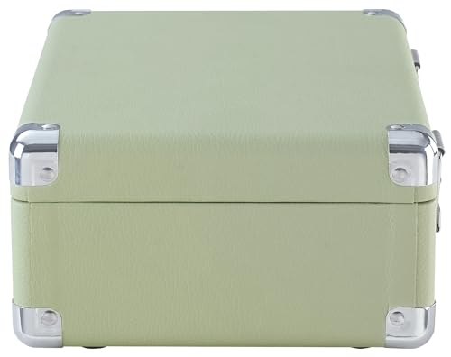 Crosley CR3505A-MT Cruiser Retro Portable CD Player with Stereo Bluetooth Speakers and FM Radio, Mint