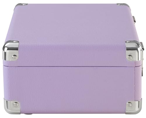 Crosley CR3505A-LN Cruiser Retro Portable CD Player with Stereo Bluetooth Speakers and FM Radio, Lavender