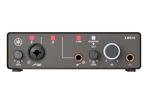 Yamaha UR12MK3 2x2 USB-C Audio Interface (Black)