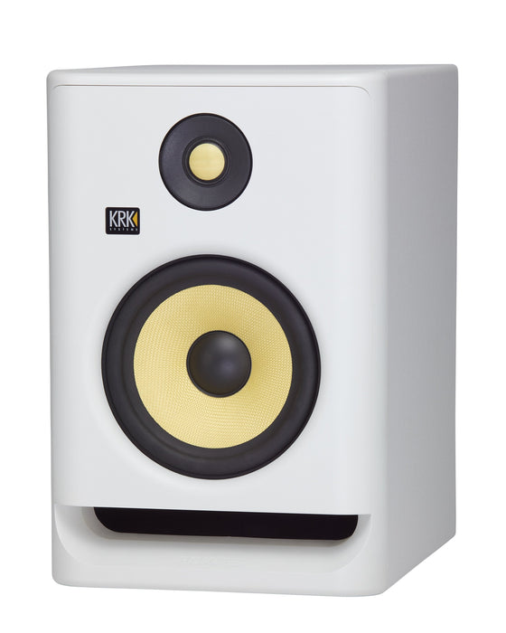 KRK ROKIT RP7 G4 Professional Bi-amp Studio Monitor, White Noise (Open Box)
