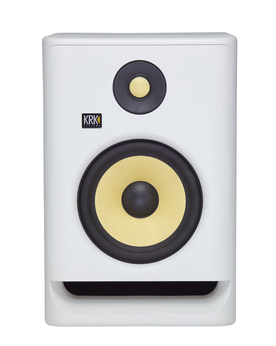 KRK ROKIT RP7 G4 Professional Bi-amp Studio Monitor, White Noise (Open Box)