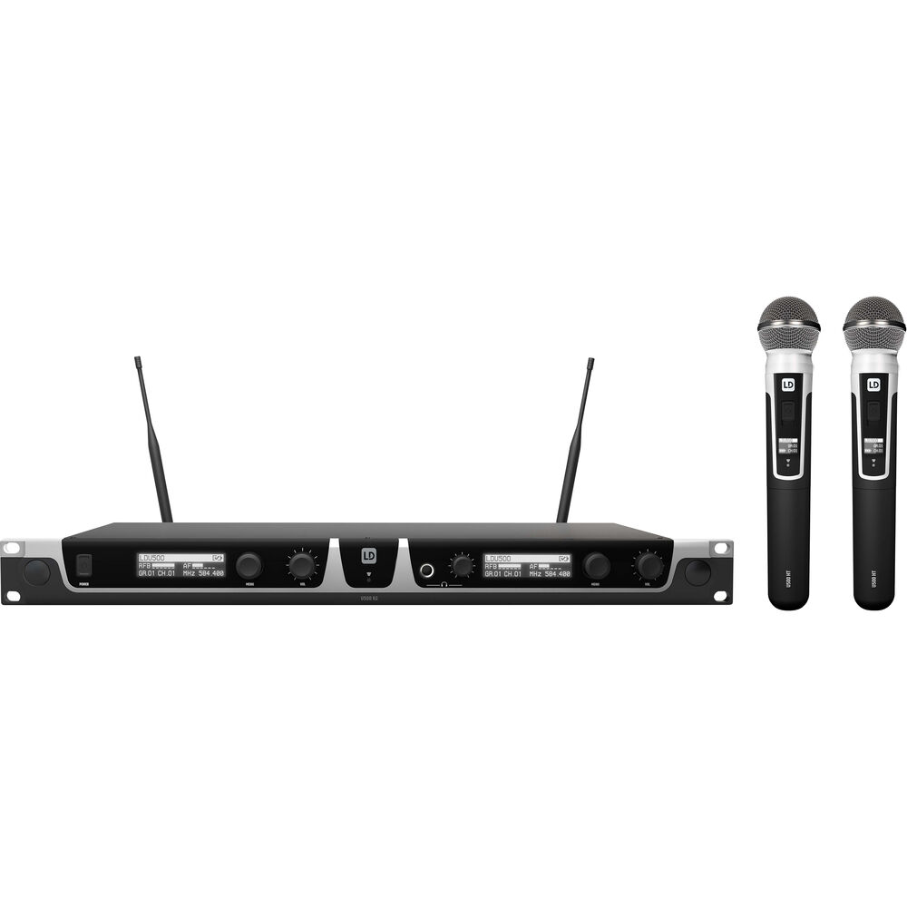 LD Systems U505 HHDF 2 - Wireless Microphone System with 2 Dynamic Han ...