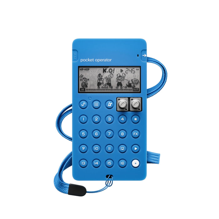 Teenage Engineering CA-X Silicone Pro Case for Pocket Operator PO-128 Mega Man (Blue)