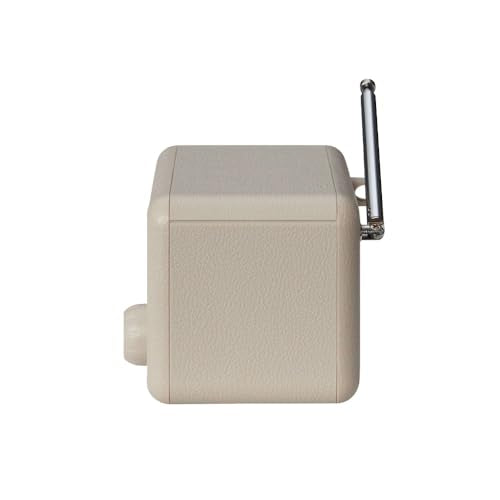 Crosley CR1121A-PB Cooper Retro AM/FM Radio, Portable Bluetooth Speaker with Aux Input and LED Display, Pebble