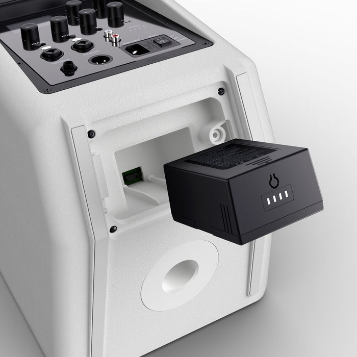 LD Systems ANNY 8 Portable 8" Bluetooth PA Speaker with Battery Power and Mixer (White)