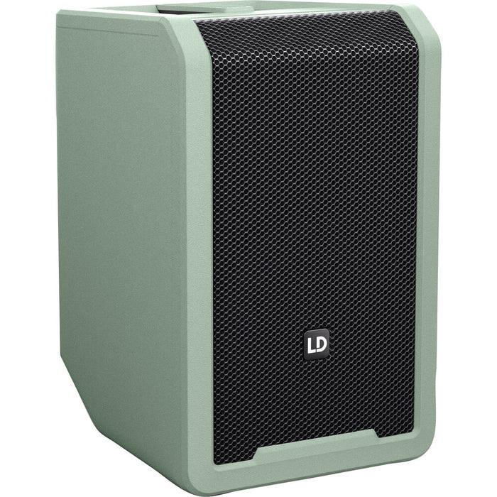 LD Systems ANNY 8 Portable Battery-Powered 8" Bluetooth PA Speaker with Mixer and Bodypack/Headset Mic (Green)