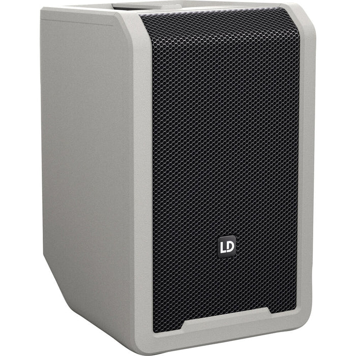 LD Systems ANNY 8 Portable 8" Battery-Powered Bluetooth PA Speaker with Handheld Wireless Mic (Gray)