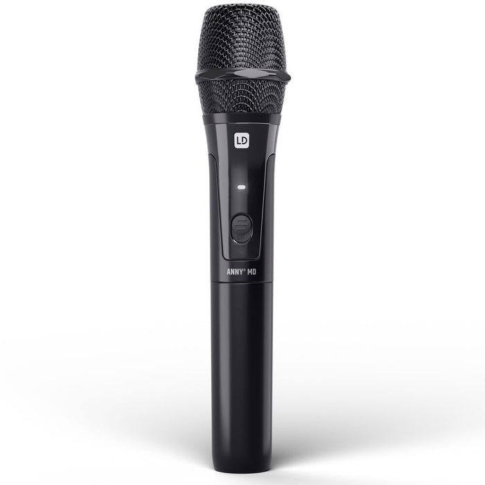 LD Systems ANNY 8 Portable 8" Battery-Powered Bluetooth PA Speaker with Handheld Wireless Mic (Gray)