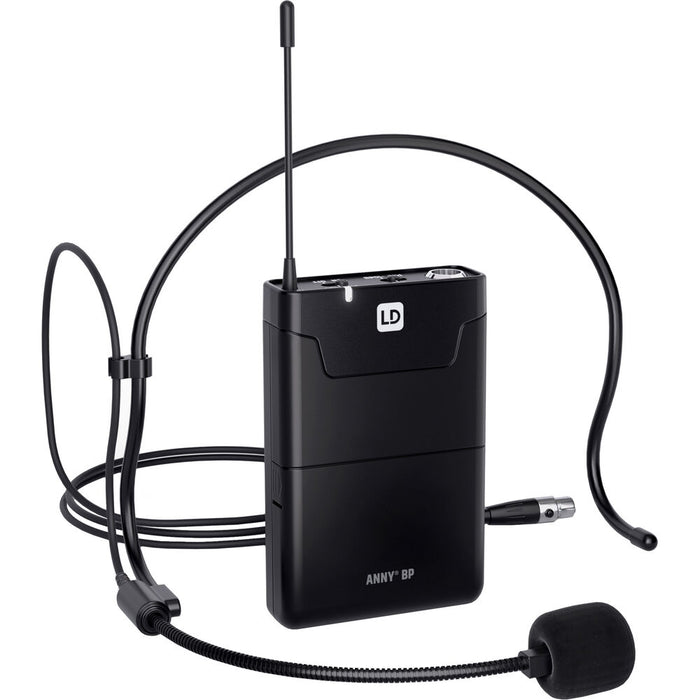 LD Systems ANNY 10 BPH Battery-Powered Bluetooth PA 10" Speaker with 1 Headset Microphone (B47: 470 to 490 MHz)