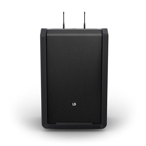 LD Systems ANNY 10 HHD2 Battery-Powered Bluetooth 10" PA Speaker with 2 Handheld Microphones (B47: 470 to 490 MHz)