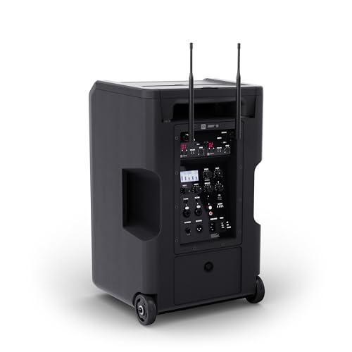 LD Systems ANNY 10 HHD2 Battery-Powered Bluetooth 10" PA Speaker with 2 Handheld Microphones (B51: 512 to 542 MHz)