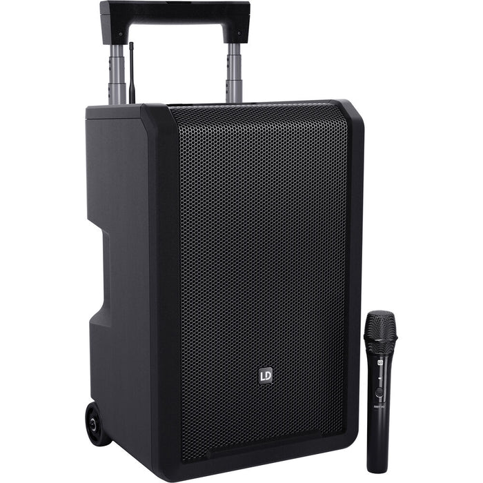 LD Systems ANNY 10 HHD Battery-Powered Bluetooth 10" PA Speaker with 1 Handheld Microphone (B51: 512 to 542 MHz)