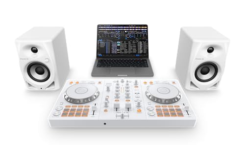 Pioneer DJ DDJ-FLX4 2-deck rekordbox and Serato DJ Controller - White, Limited Edition (Open Box)