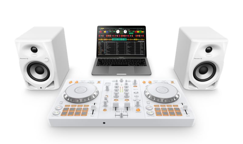 Pioneer DJ DDJ-FLX4 2-deck rekordbox and Serato DJ Controller - White, Limited Edition (Open Box)