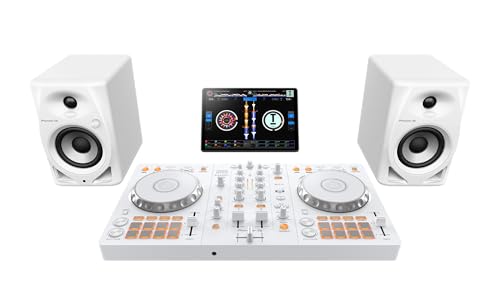 Pioneer DJ DDJ-FLX4 2-deck rekordbox and Serato DJ Controller - White, Limited Edition (Open Box)