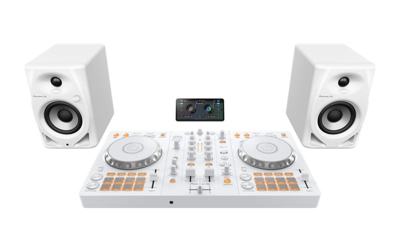 Pioneer DJ DDJ-FLX4 2-deck rekordbox and Serato DJ Controller - White, Limited Edition (Open Box)