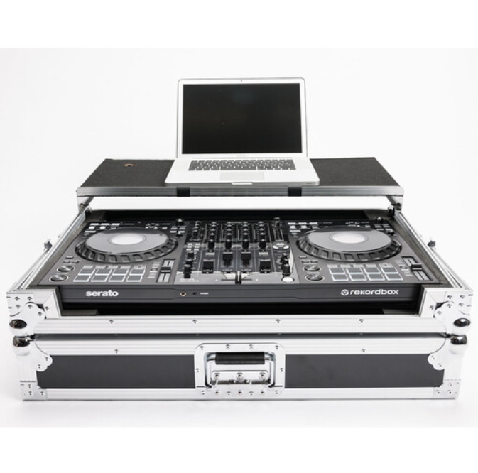 Pioneer DJ DDJ-FLX10 DJ Controller + Magma Bags DJ Controller Workstation Road Case