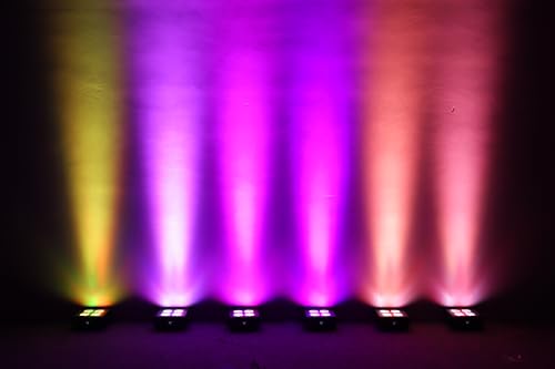 JMAZ MAD PAR 4IP Battery-Powered Outdoor RGBWA+UV LED Light with Wireless DMX (6-Pack)