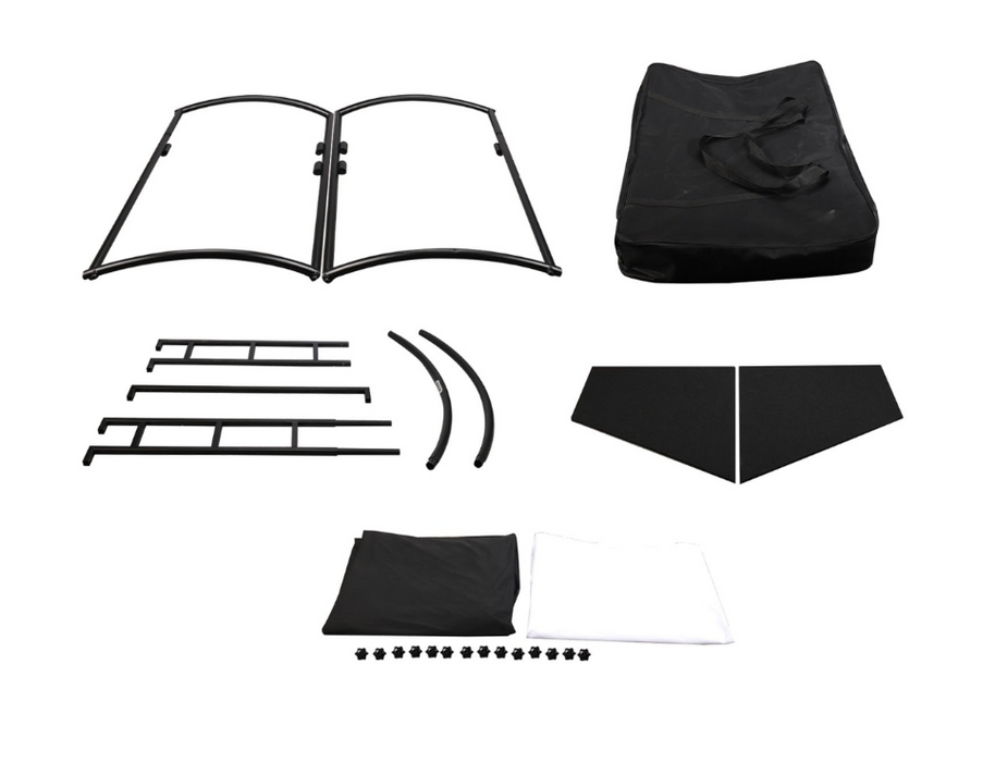 JMAZ Lighting JZ5010 Command Booth Event Facade with Black and White Scrims