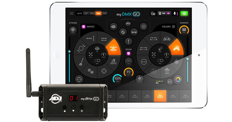 American DJ myDMX Go - DMX Lighting Control System with Wi-Fi/USB Interface (iPad/Android)
