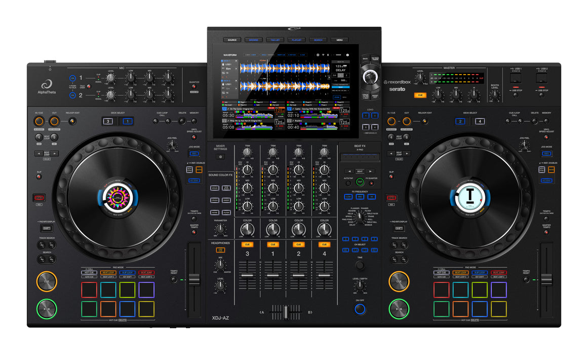 AlphaTheta XDJ-AZ All-in-one DJ system + Decksaver Dust Cover