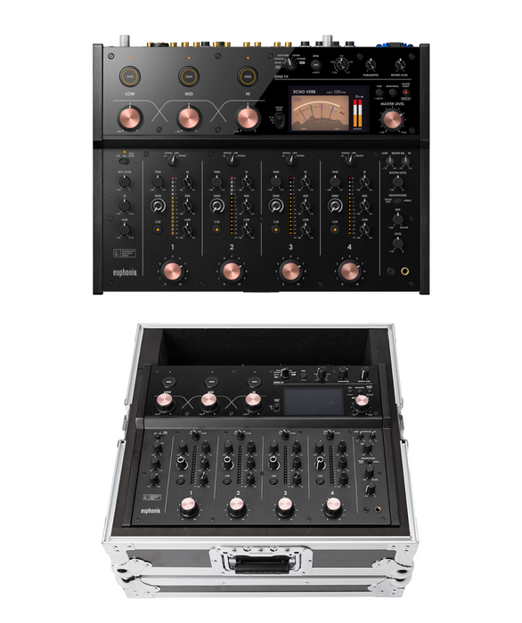 AlphaTheta Euphonia Professional Rotary Mixer + Magma MGA41036 Mixer Case