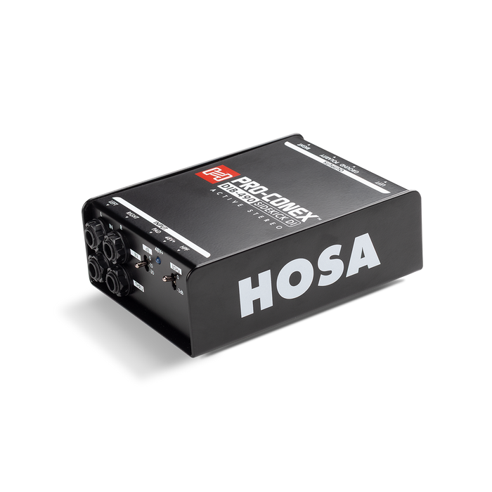 Hosa Pro-Conex Sidekick Active Stereo Direct Box – DIB-490