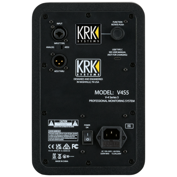 KRK V4S5-NA V4 Series 5 Studio Monitor North America 120V