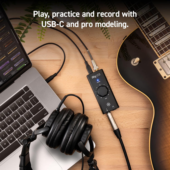 IK Multimedia iRig USB Guitar Audio Interface with USB-C