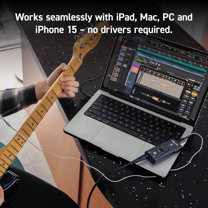 IK Multimedia iRig USB Guitar Audio Interface with USB-C