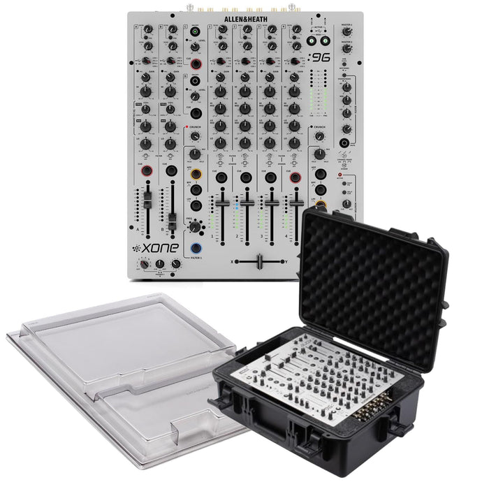 Allen & Heath XONE:96 Mixer, Odyssey Travel Case and Decksaver Bundle