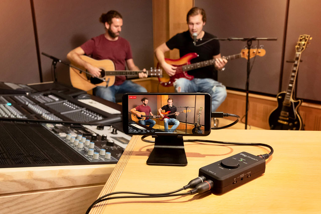 IK Multimedia iRig Stream Ultracompact 2x2 Audio Interface for Computers, Smartphones, and Tablets