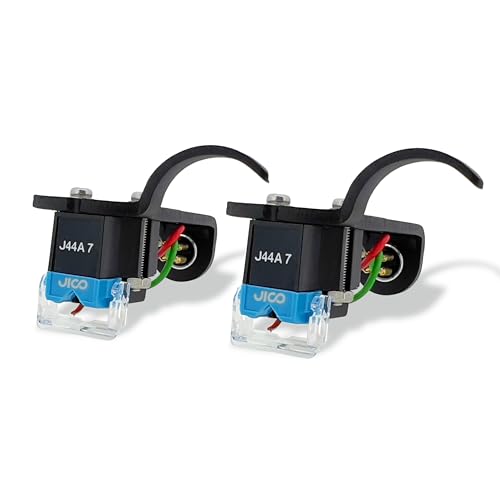 JICO Omnia J44A 7 DJ IMP SD (2-Pack) Mounted on Black Jico Headshells (Open Box)