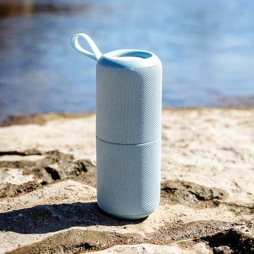 Crosley CR3080A-GL Duo 2-in-1 Portable Bluetooth Stereo Speakers, Glacier