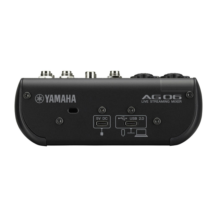 Yamaha AG06MK2 6-Channel Mixer and USB Audio Interface (Black) (Open Box)