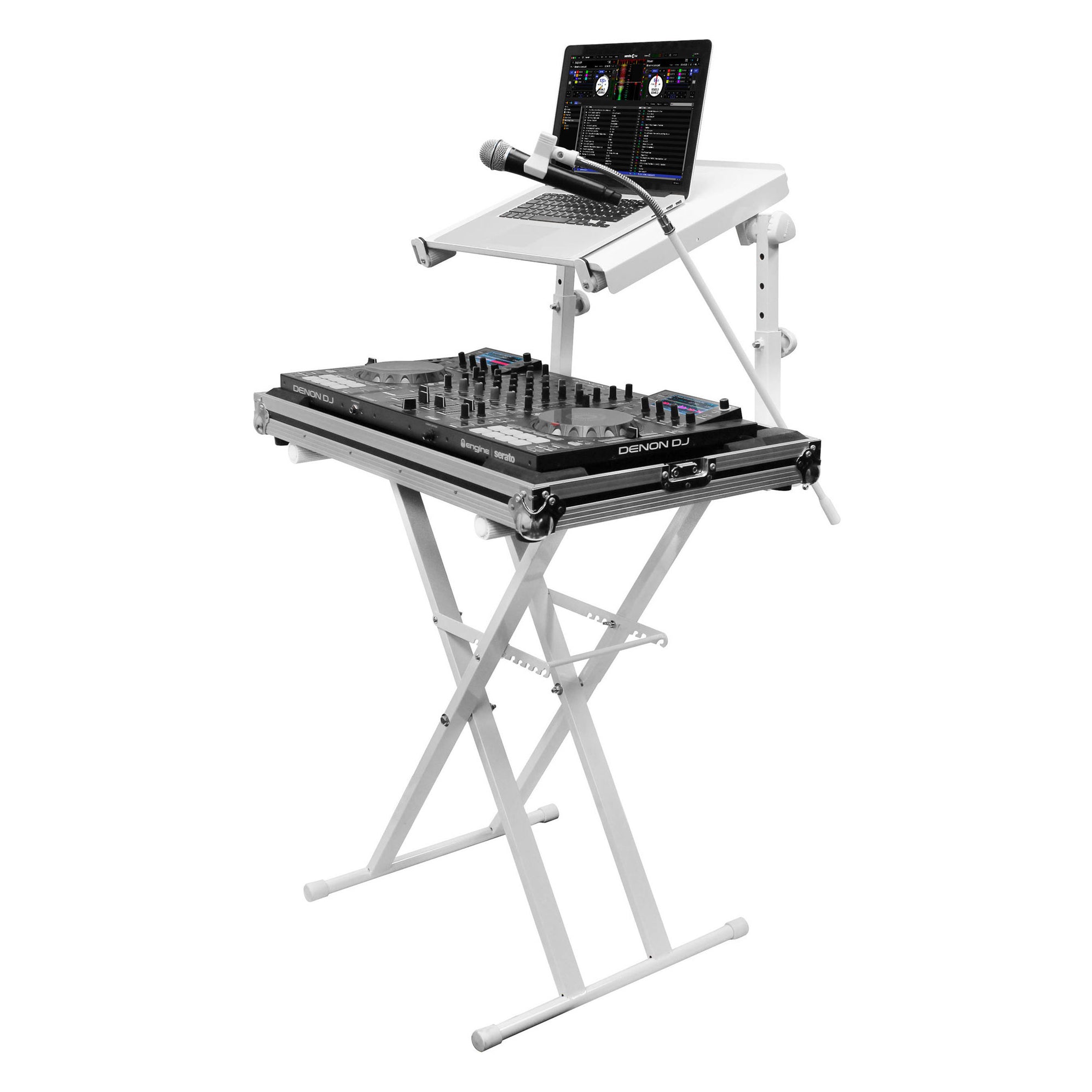 Odyssey Innovative Designs X-Stand Combo Dual-Tier Heavy-Duty Folding ...