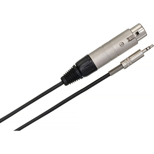 Hosa Technology Low to High Impedance Matching Transformer with XLR Female to Stereo 3.5mm TRS Male Connector
