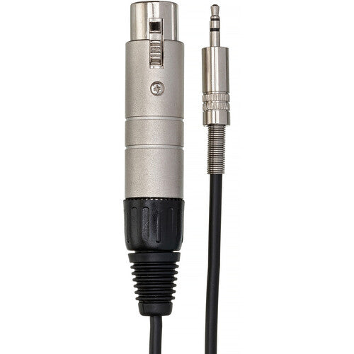 Hosa Technology Low to High Impedance Matching Transformer with XLR Female to Stereo 3.5mm TRS Male Connector