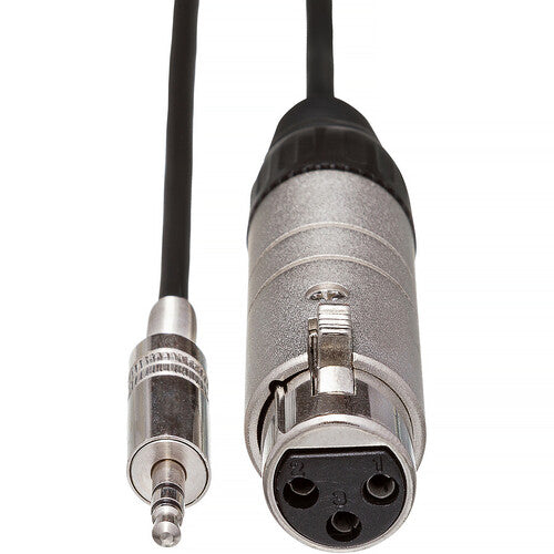 Hosa Technology Low to High Impedance Matching Transformer with XLR Female to Stereo 3.5mm TRS Male Connector