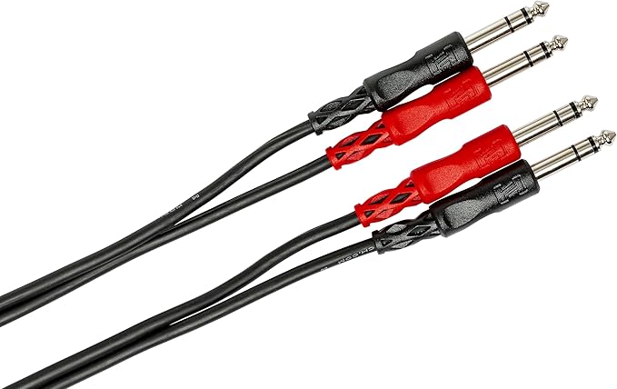 Hosa CSS-202 Dual Cable 1/4 Inch TRS - 2M / 6.6ft