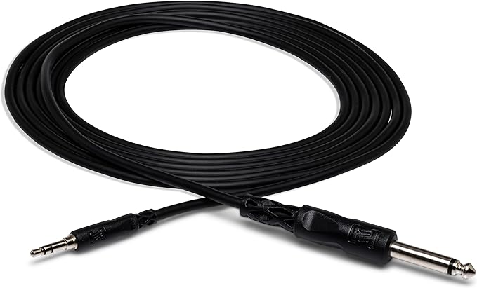Hosa CMP-110 Mono Interconnect 1/4 in TS to 3.5mm TRS 10 ft