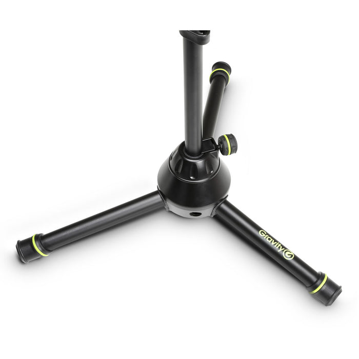 Gravity Stands Short Heavy-Duty Microphone Stand with Folding Tripod Base