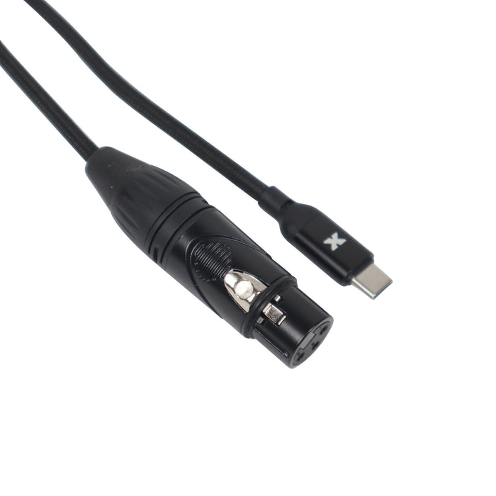 ProX XC-USBCXF05 5 FT USB-C to XLR-F High Performance Audio Cable
