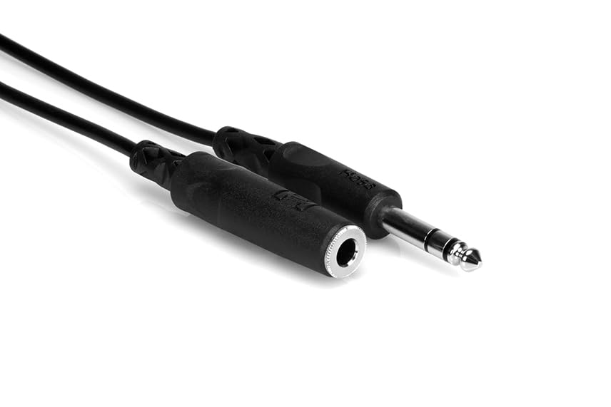 Hosa Technology Stereo 1/4" Female Phone to 1/4" Male Phone TRS Cable - 25' - Coiled