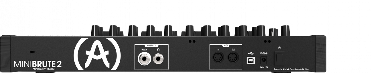 Arturia MiniBrute 2 Special Edition Noir Semi-Modular Monophonic Analog Synthesizer (Black) (Open Box)