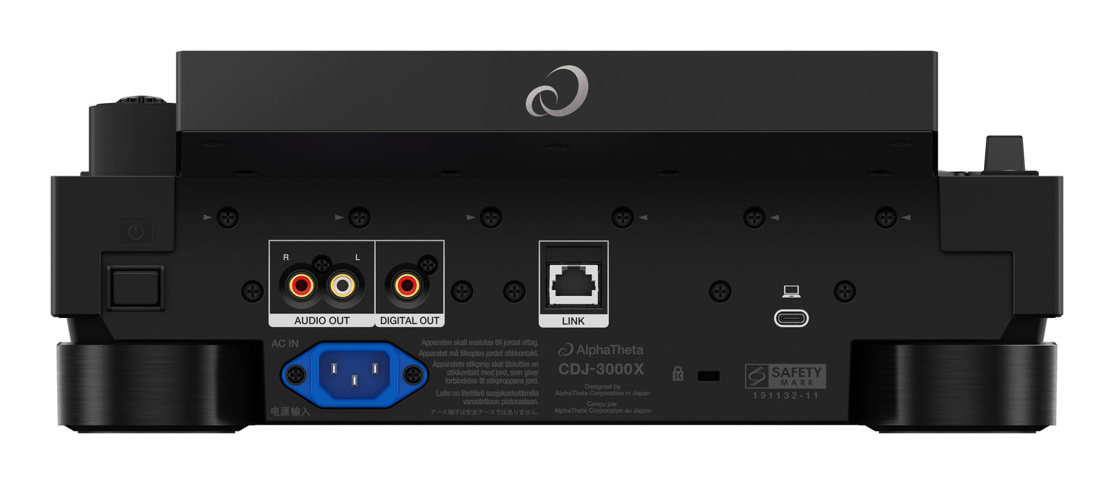 AlphaTheta CDJ-3000X A next-generation flagship DJ player + Odyssey Black Label Flight Case