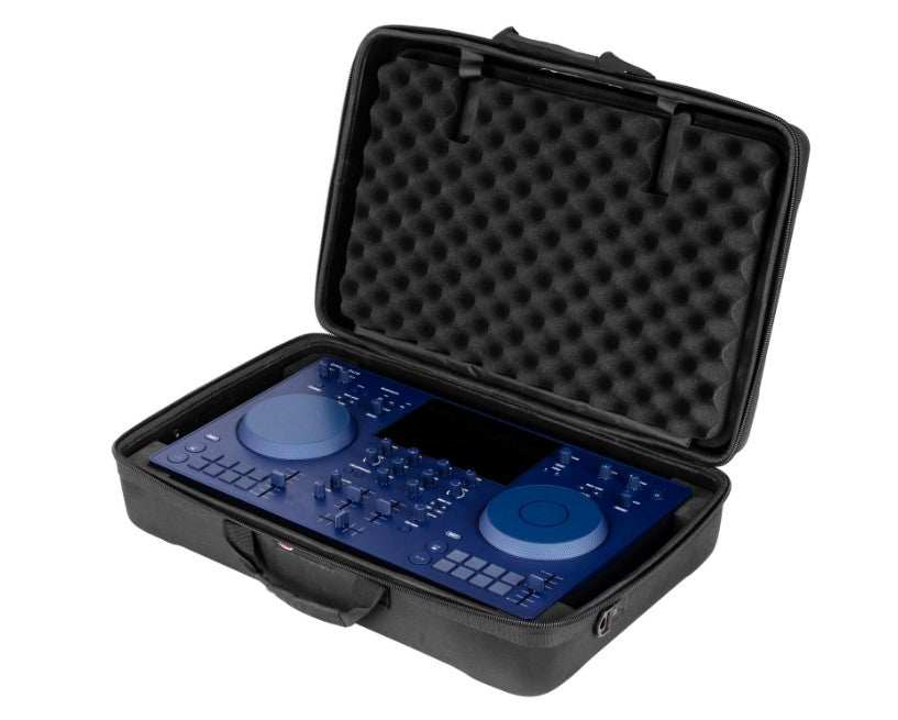 AlphaTheta OMNIS-DUO Portable Battery-Powered All-in-One DJ System with Bluetooth + Odyssey Eva Case with Cable Compartment