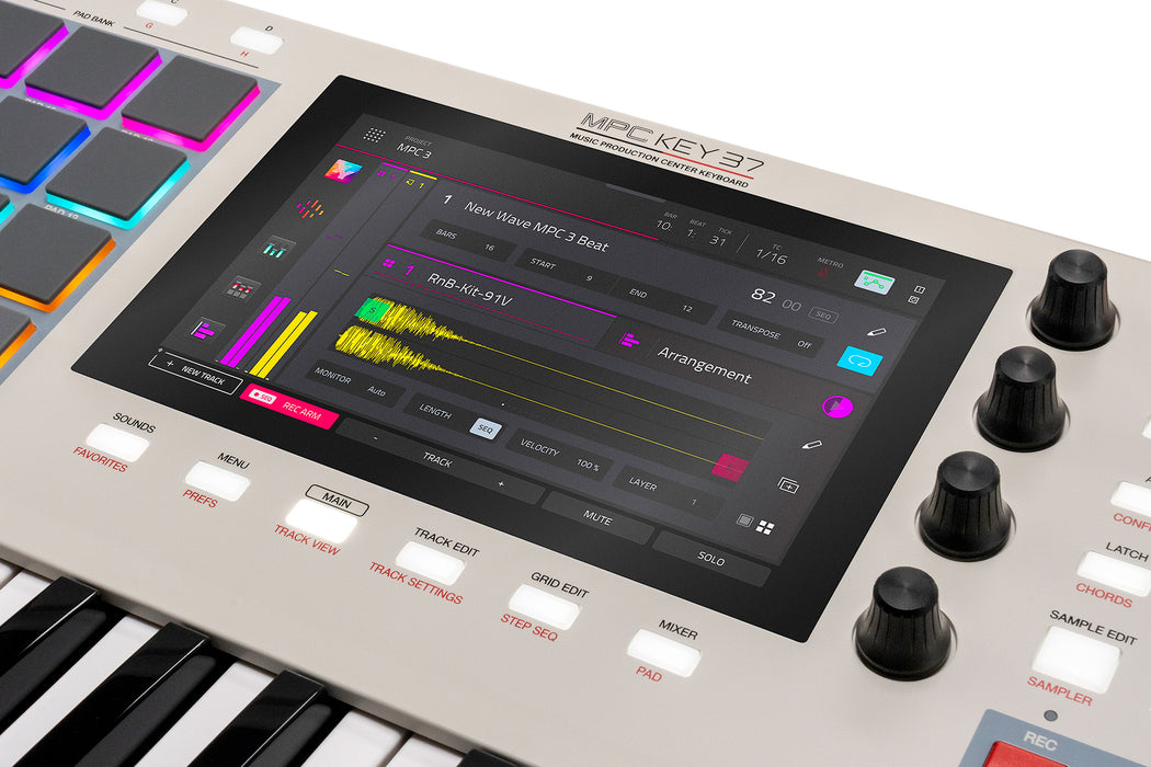 Akai Professional - MPC Key 37 G2 Next-Generation Standalone MPC Keyboard Synthesizer (Open Box)