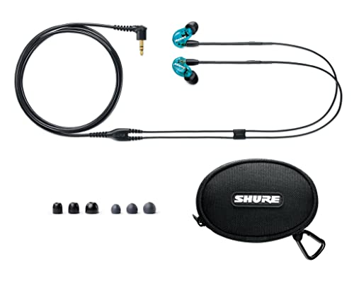 Shure SE215SPE Special-Edition Sound-Isolating Earphones with Detachable 3.5mm Cable (Blue) (Open Box)
