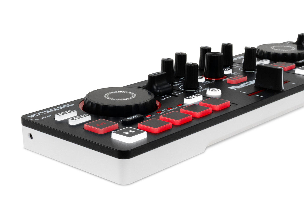 Numark MixTrack Go Ultra-Portable 2-Deck DJ Controller with Stems Control
